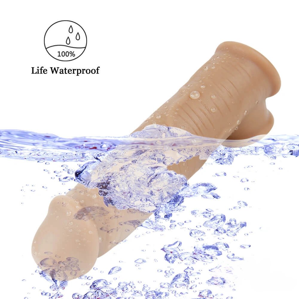Flesh lifelike penis extension sleeve, photo 4