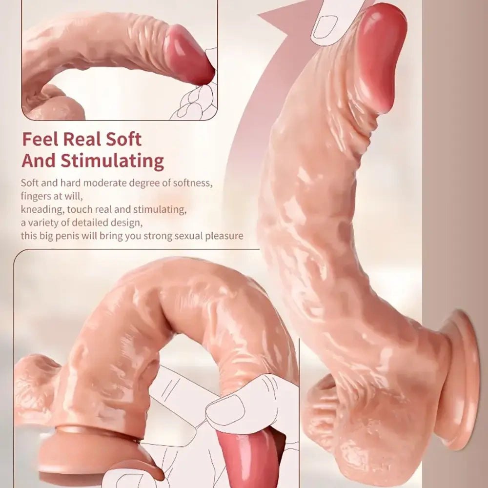 Flesh realistic dildo, photo 3