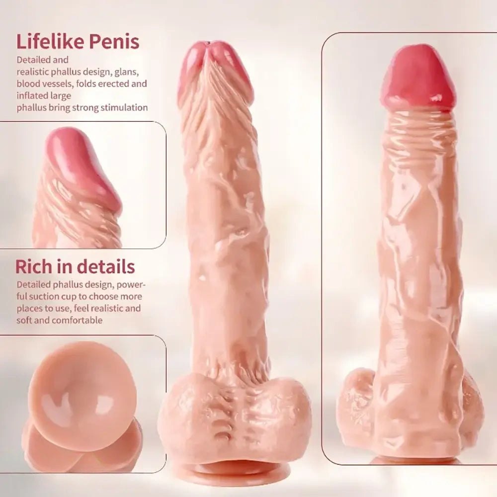 Flesh realistic dildo, photo 4