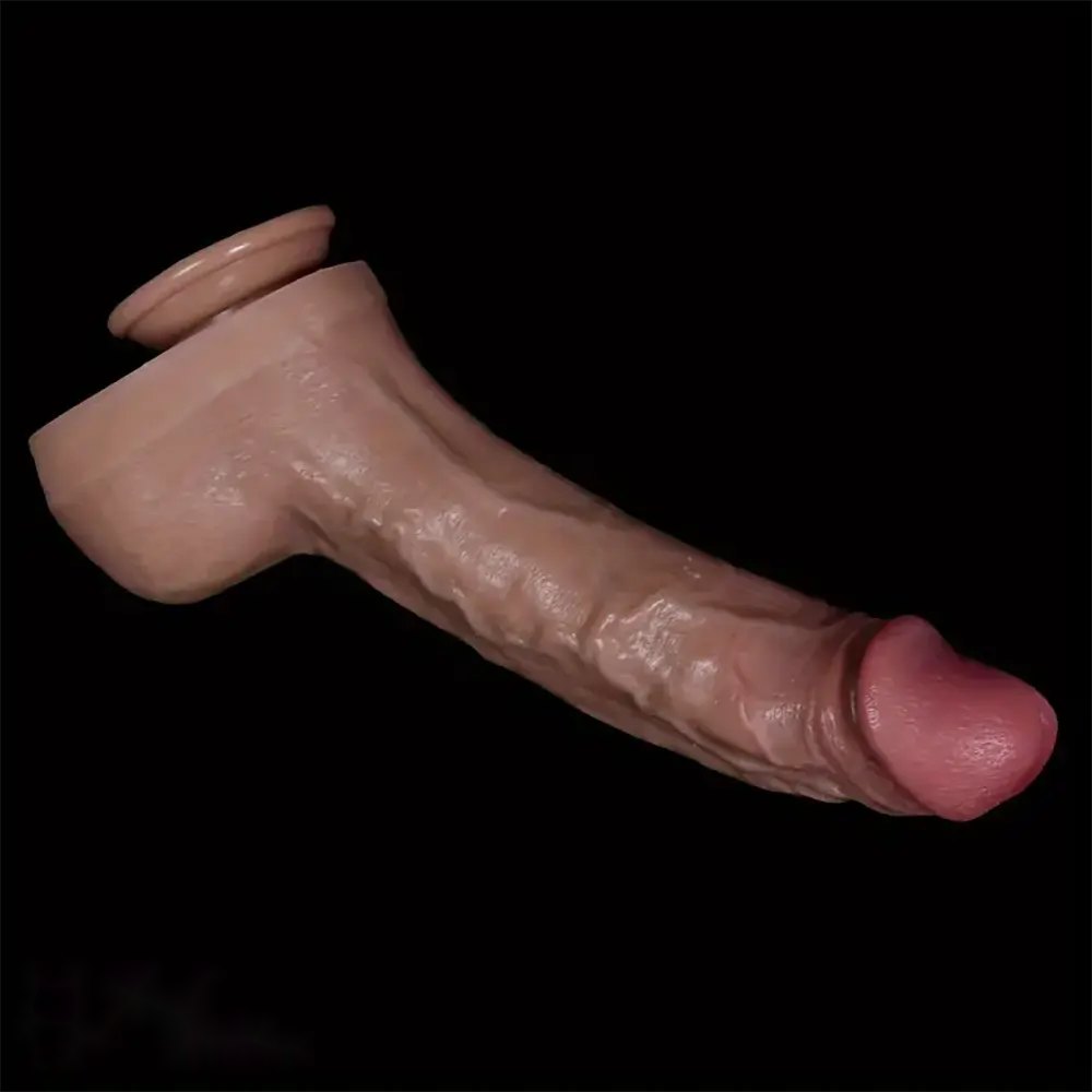 Flesh tone realistic silicone dildo, photo 5