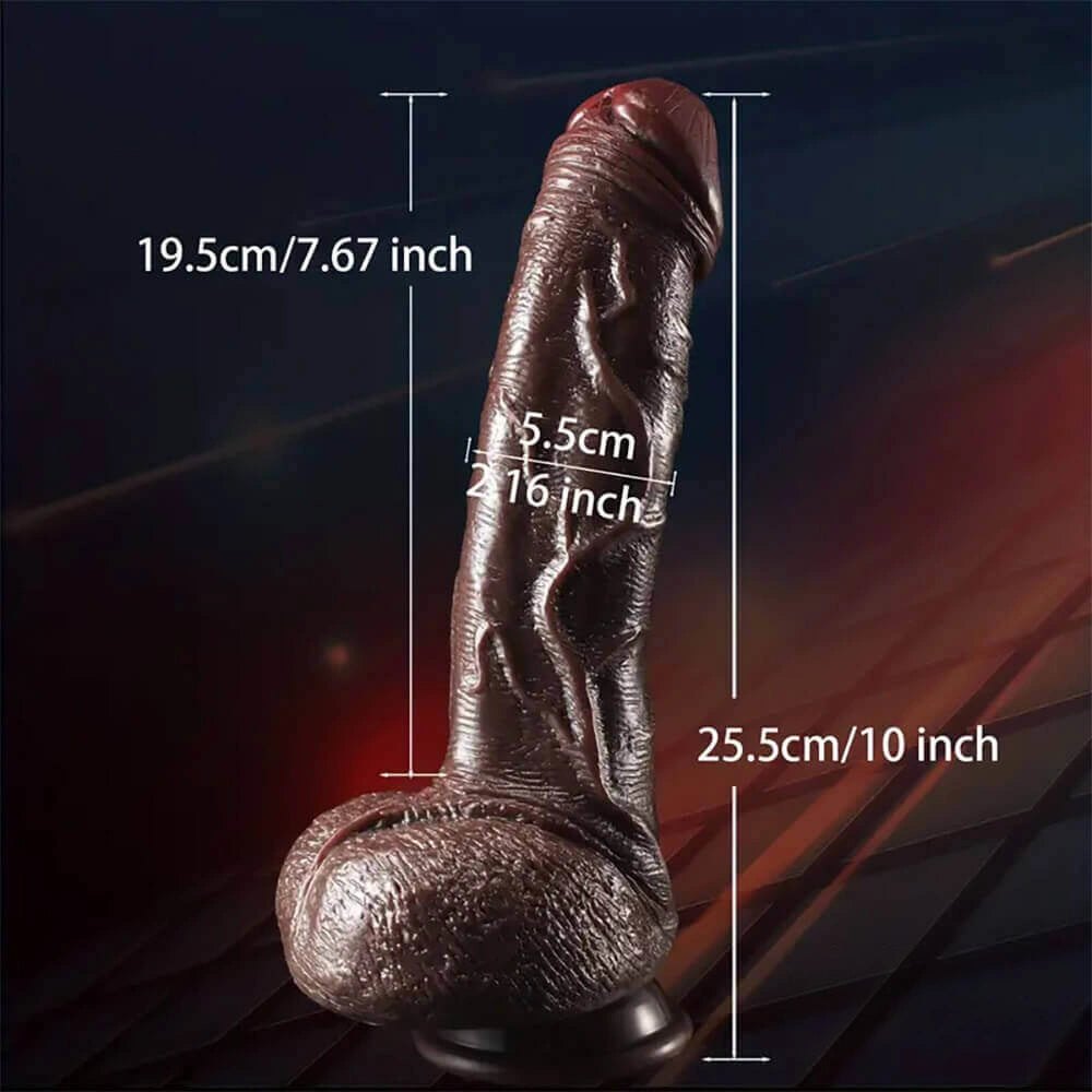 Lifelike silicone suction cup dildo with veins, photo 9