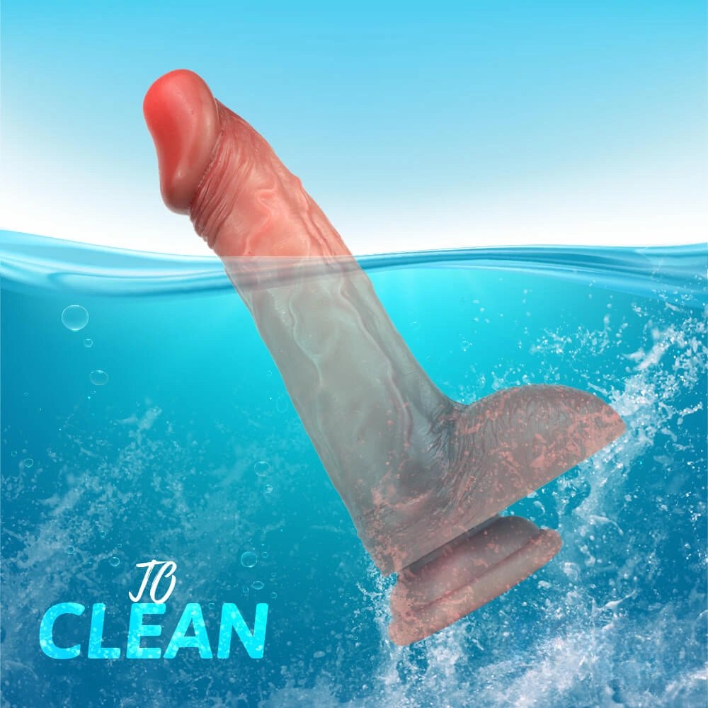 Flesh tone lifelike silicone suction cup dildo, photo 11