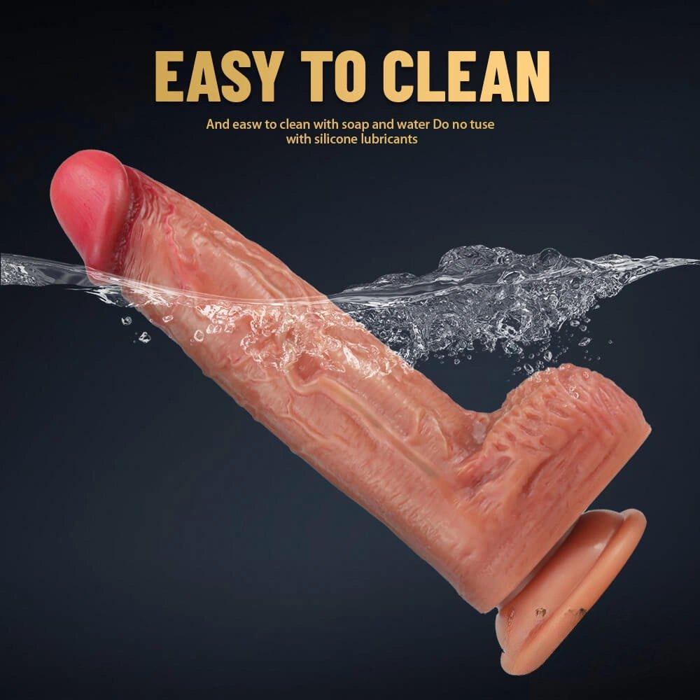 Flesh tone lifelike suction cup dildo, photo 12