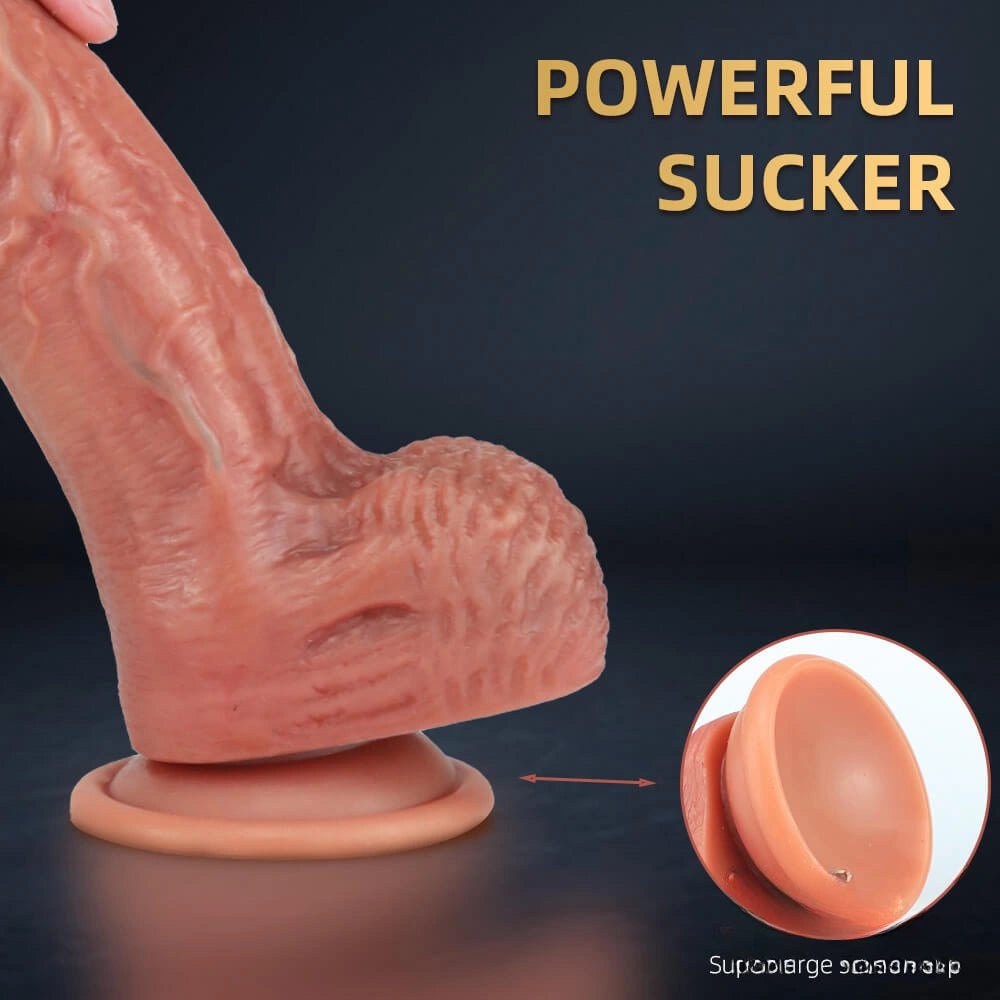 Flesh tone lifelike suction cup dildo, photo 9
