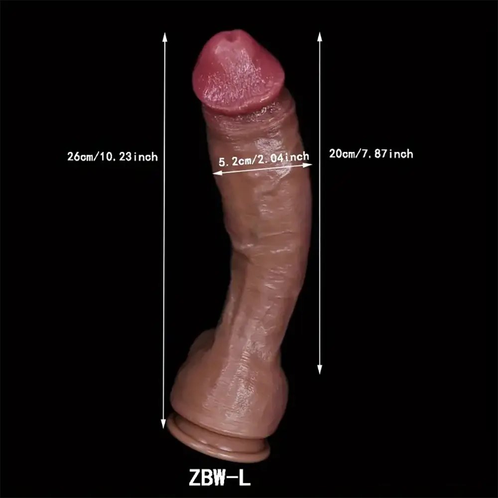 Flesh lifelike silicone suction cup dildo, photo 11