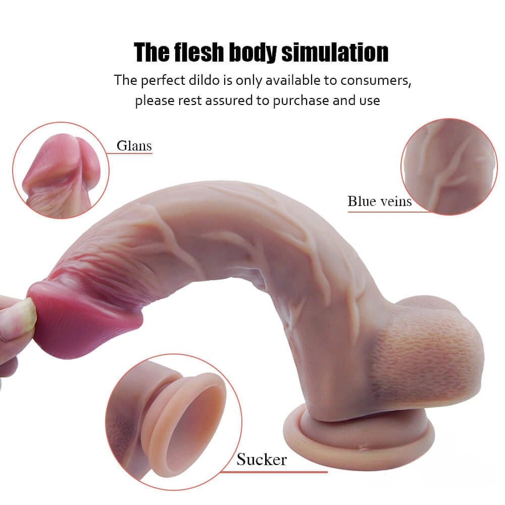 Brown lifelike suction cup dildo, photo 4
