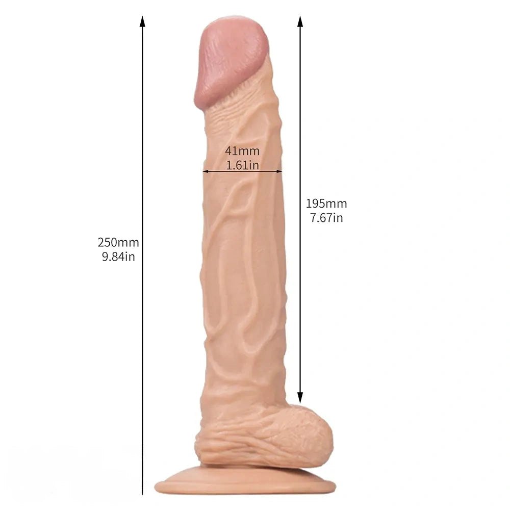Flesh realistic veined dildo, photo 2