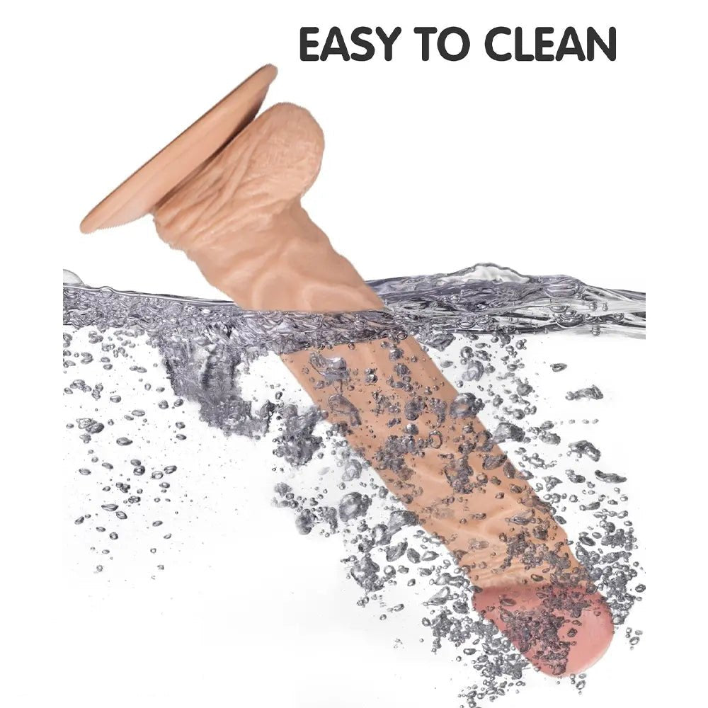 Flesh realistic veined dildo, photo 4