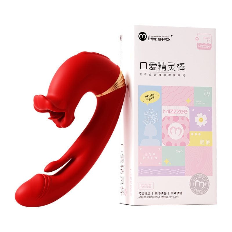 Red lip biting rose vibrator, photo 5