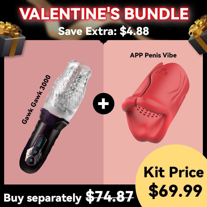 Lip wrap penis vibrator and rotating masturbator set, photo 1