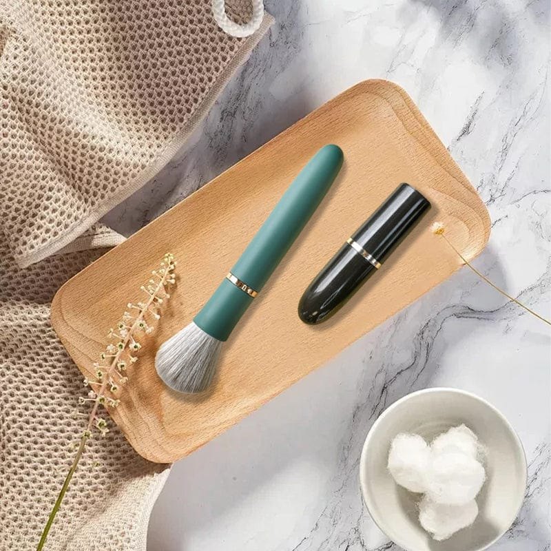 Lipstick bullet vibrator with makeup brush set, photo 4