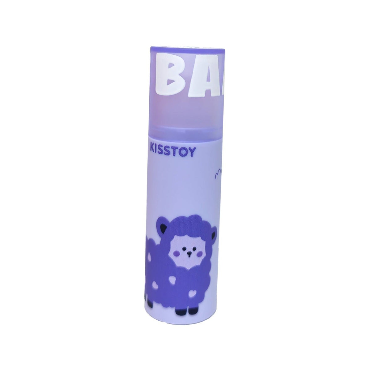 Purple lipstick-shaped clitoral suction vibrator with dustproof cap