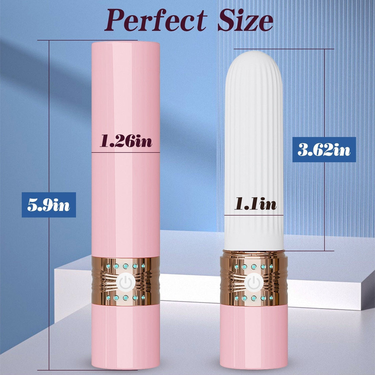 Lipstick shaped licking clitoral vibrator, photo 6