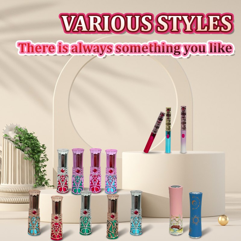 Lipstick-style bullet vibrator with interchangeable heads, photo 2