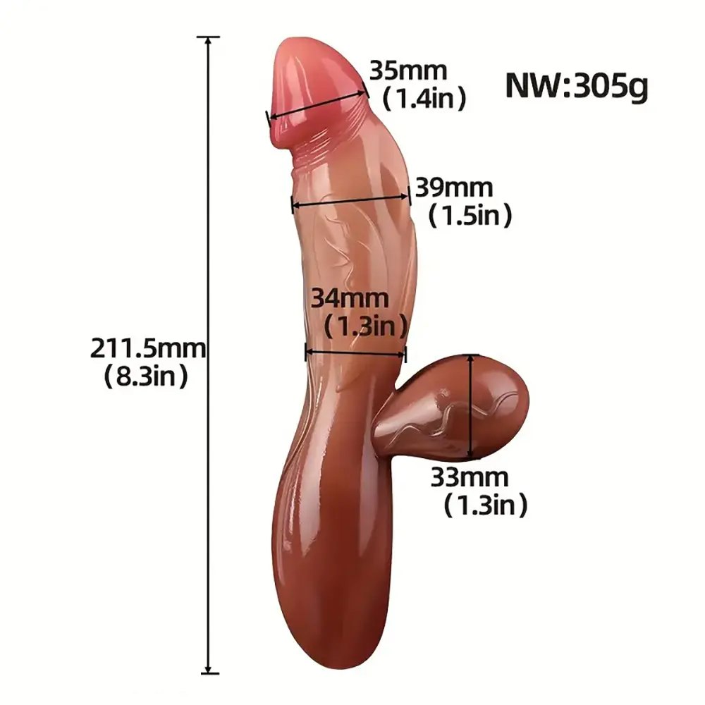 Colorful liquid silicone big dildo, photo 4