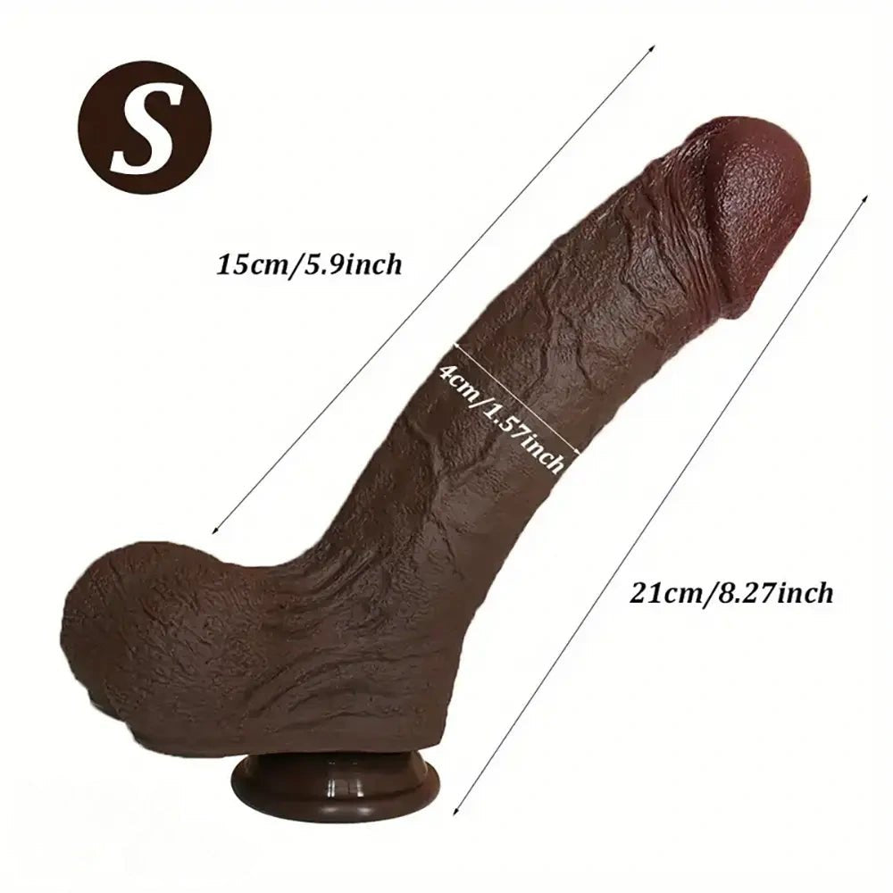 Coffee liquid silicone dildo, photo 10