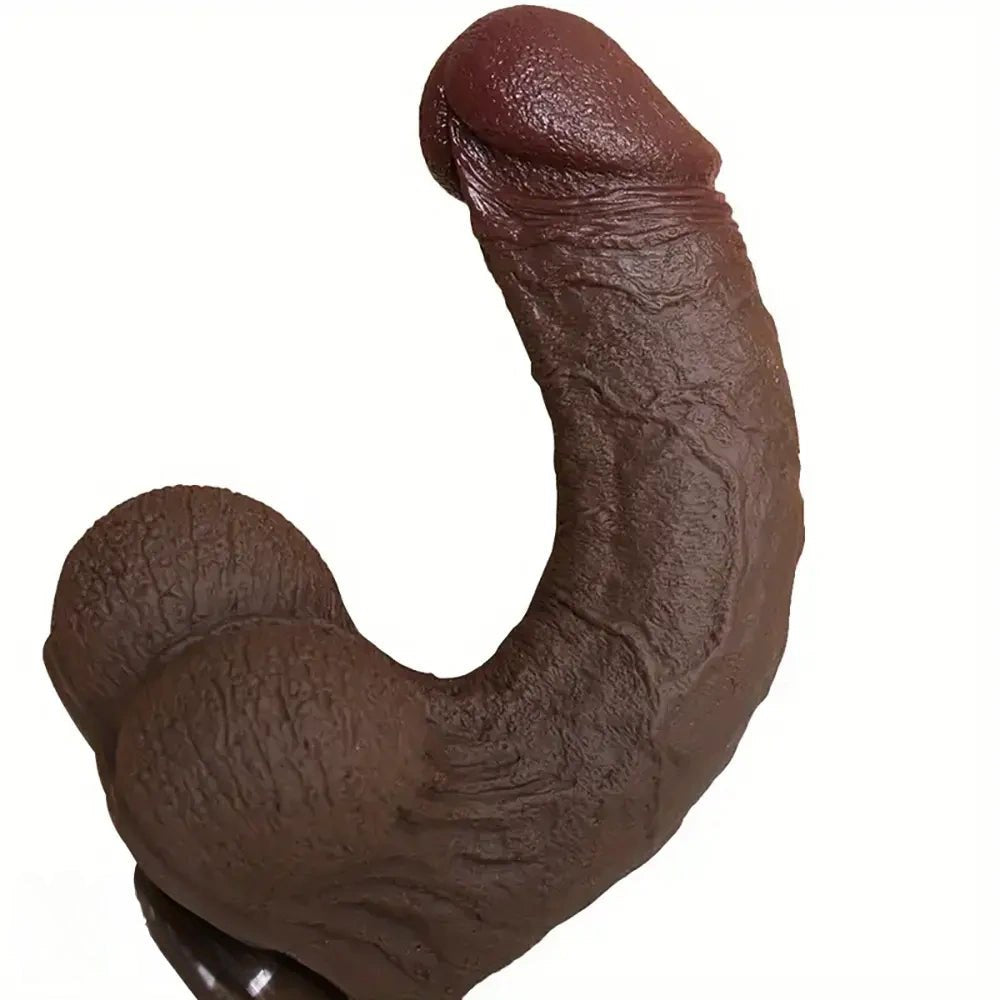 Coffee liquid silicone dildo, photo 2