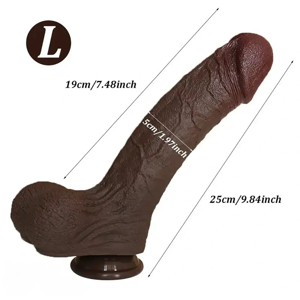 Coffee liquid silicone dildo, photo 6