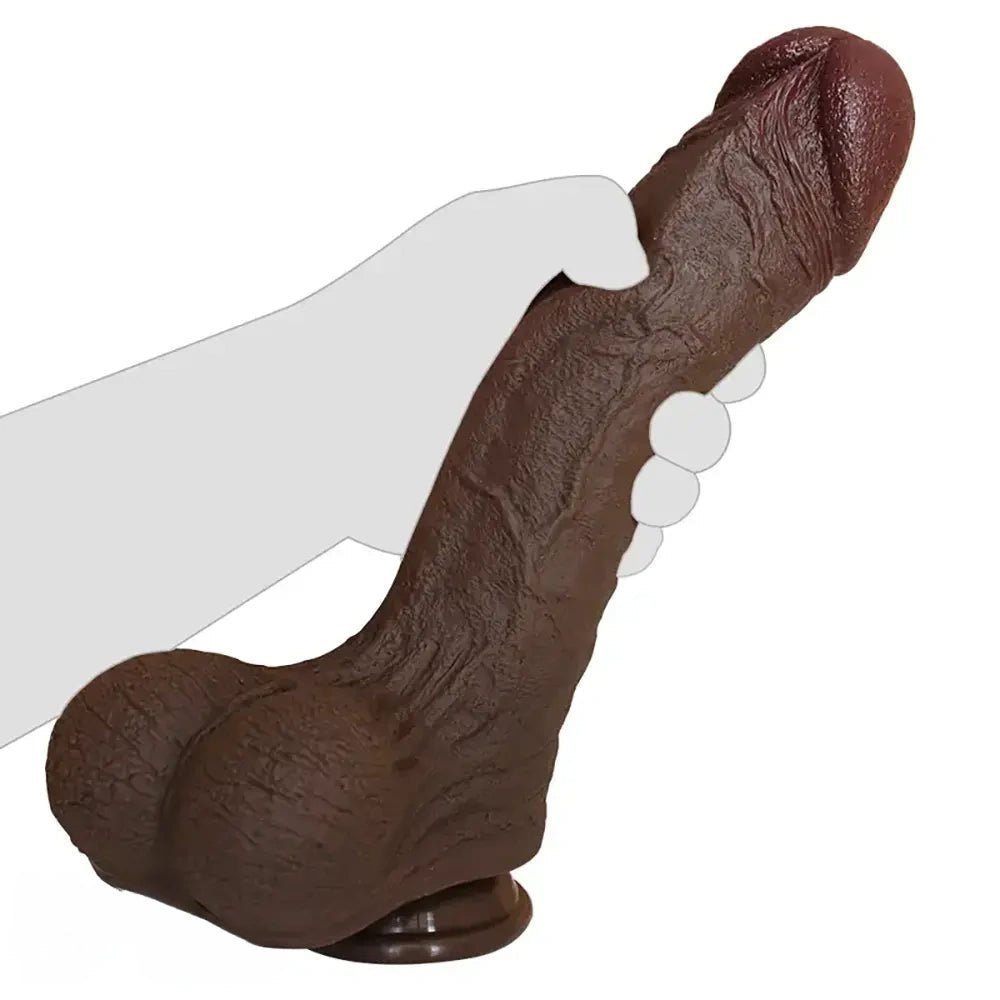 Coffee liquid silicone dildo, photo 8