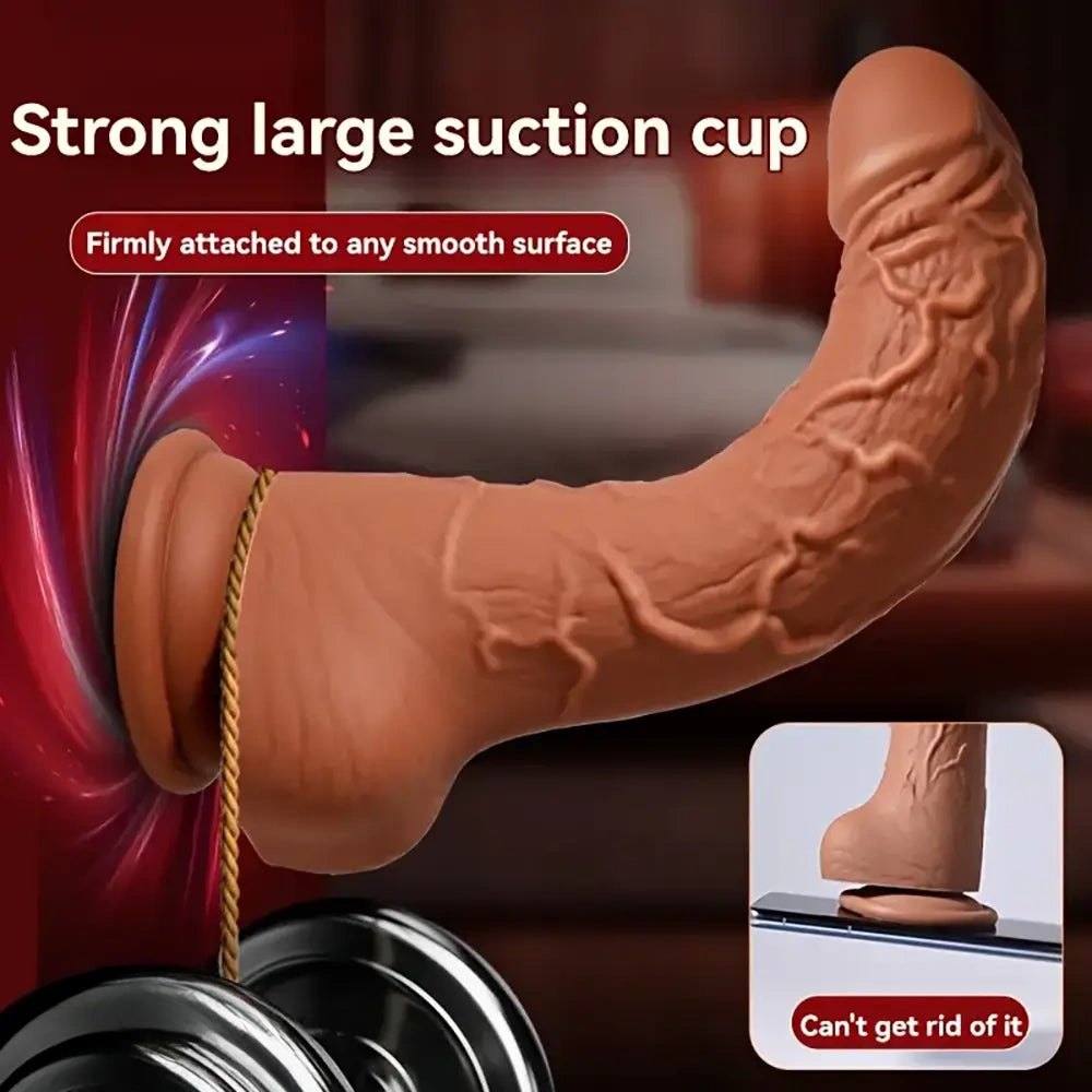 Brown realistic dildo, photo 1