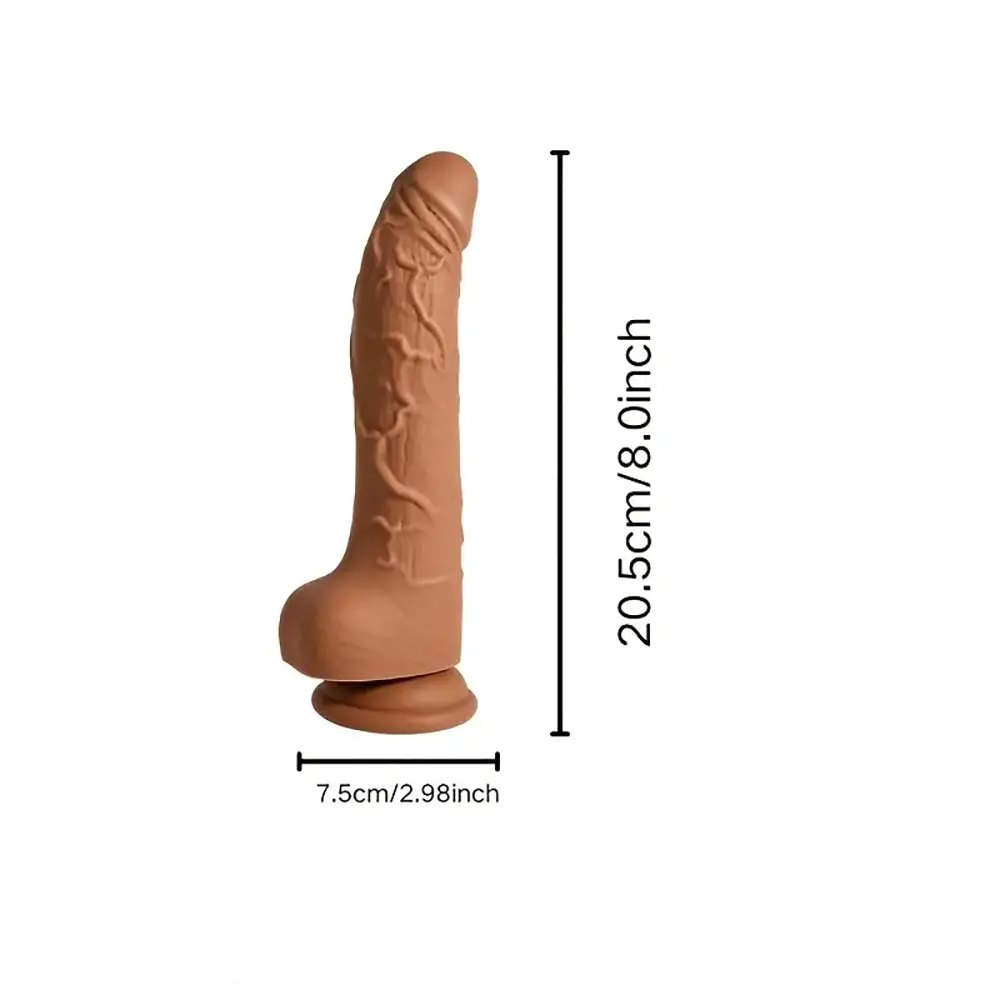 Brown realistic dildo, photo 5