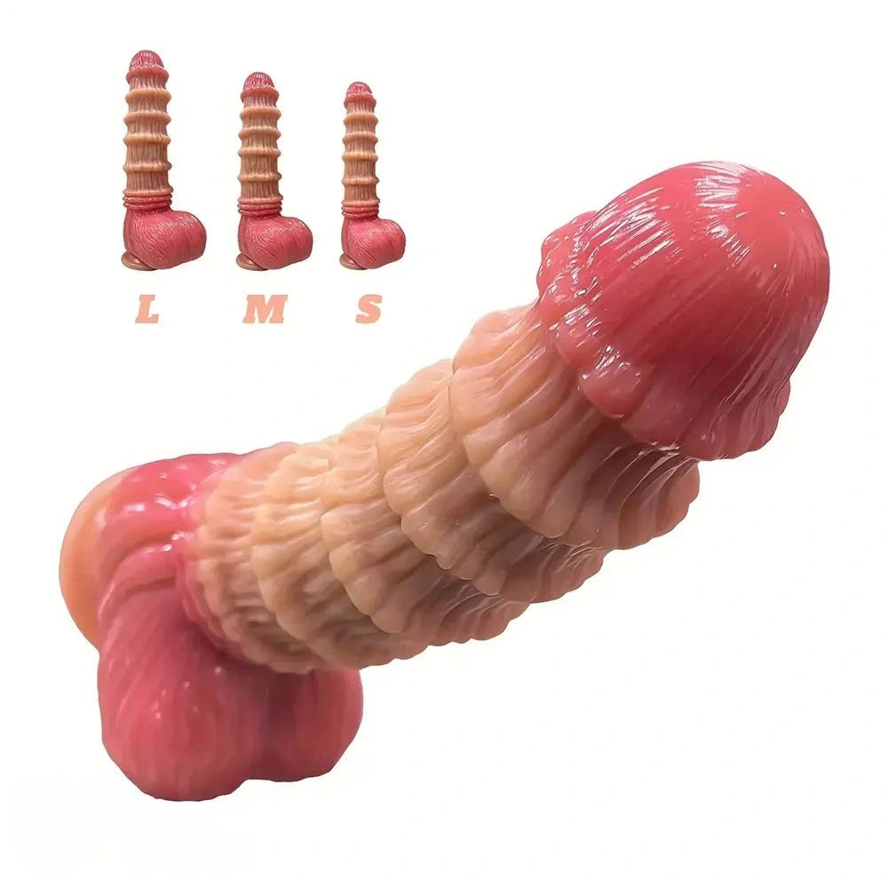 Flesh tone liquid silicone suction cup dildo, photo 1