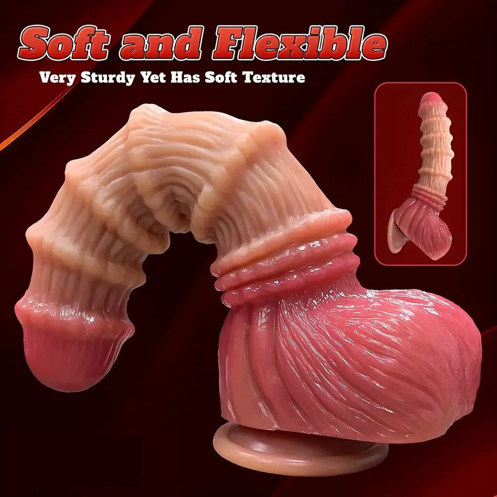 Flesh tone liquid silicone suction cup dildo, photo 2