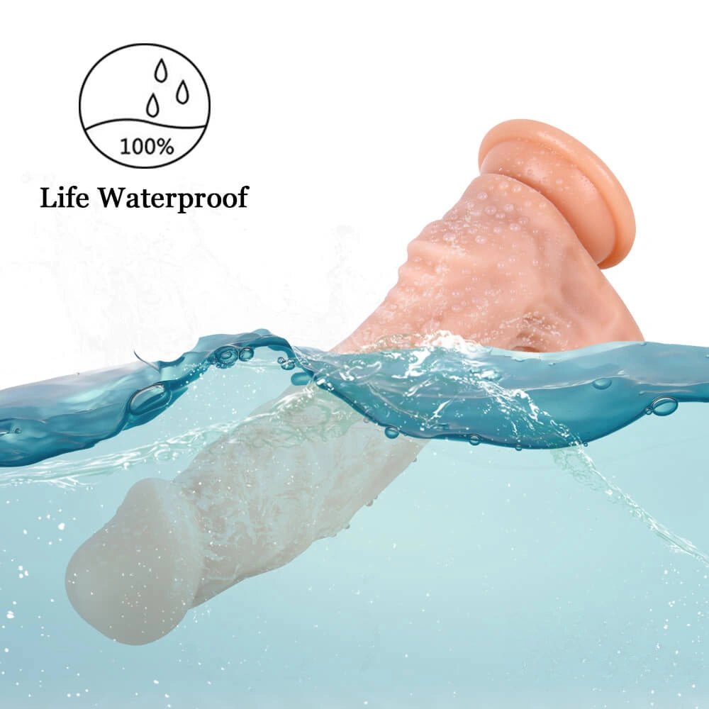 Flesh tone liquid silicone suction cup dildo, photo 5