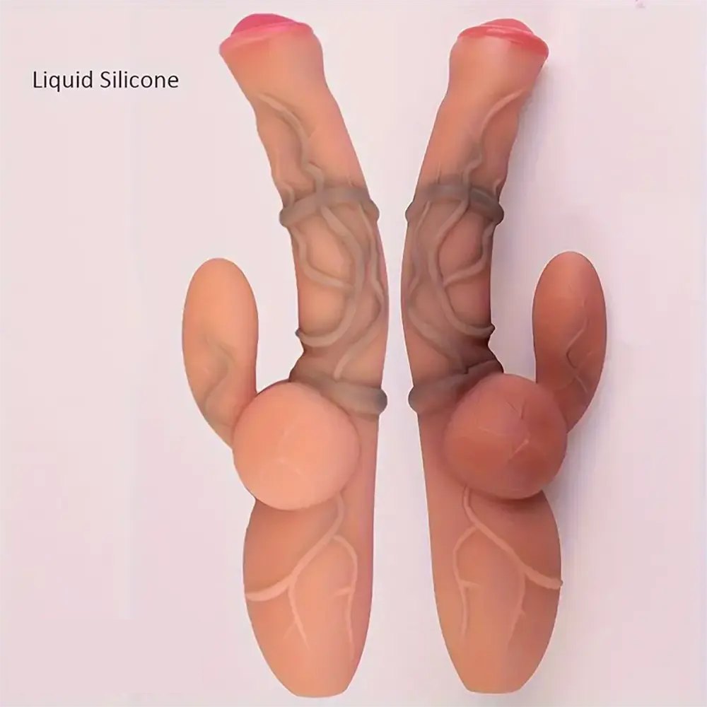 Liquid silicone veiny realistic dildo, photo 1