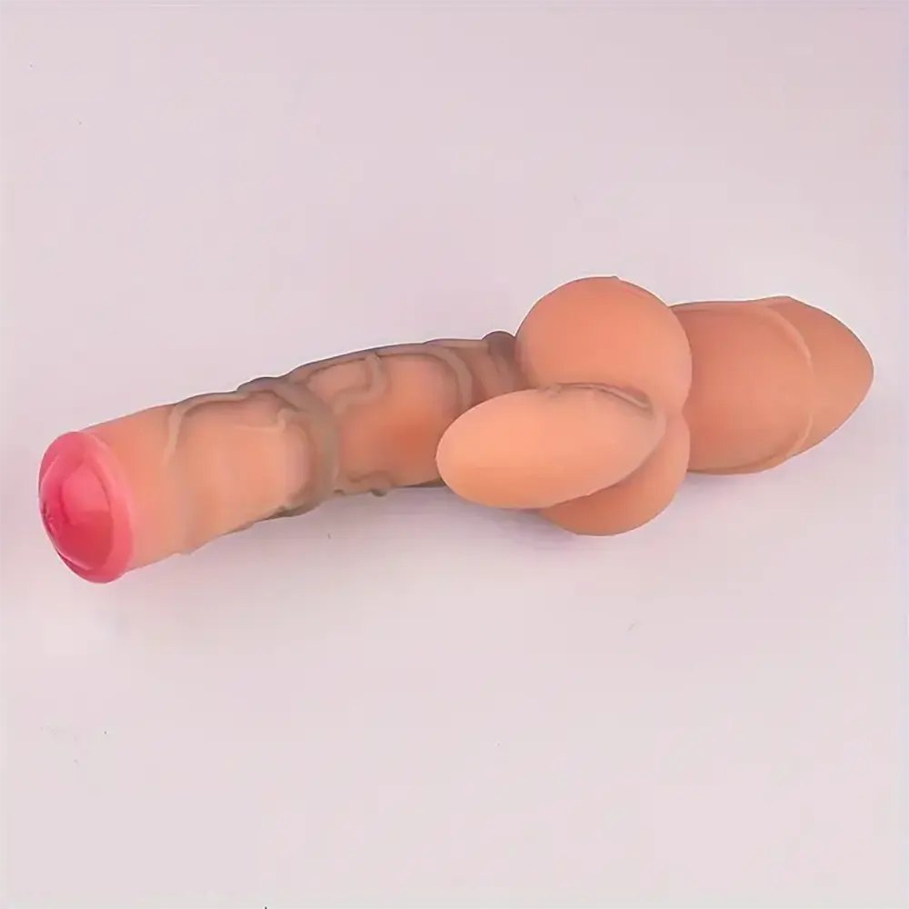 Liquid silicone veiny realistic dildo, photo 5