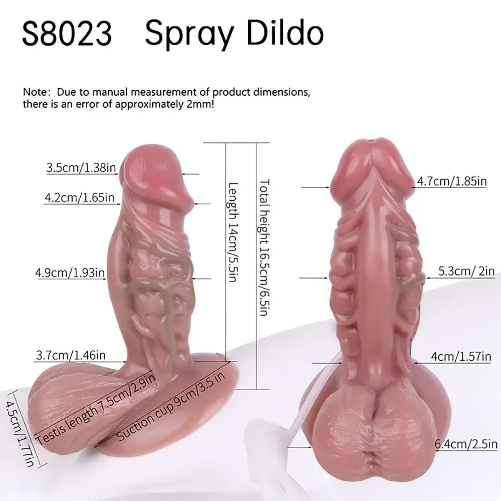 Silicone realistic dildo with veined texture, photo 12
