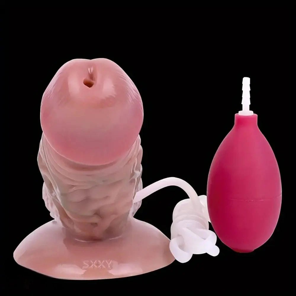 Silicone realistic dildo with veined texture, photo 3