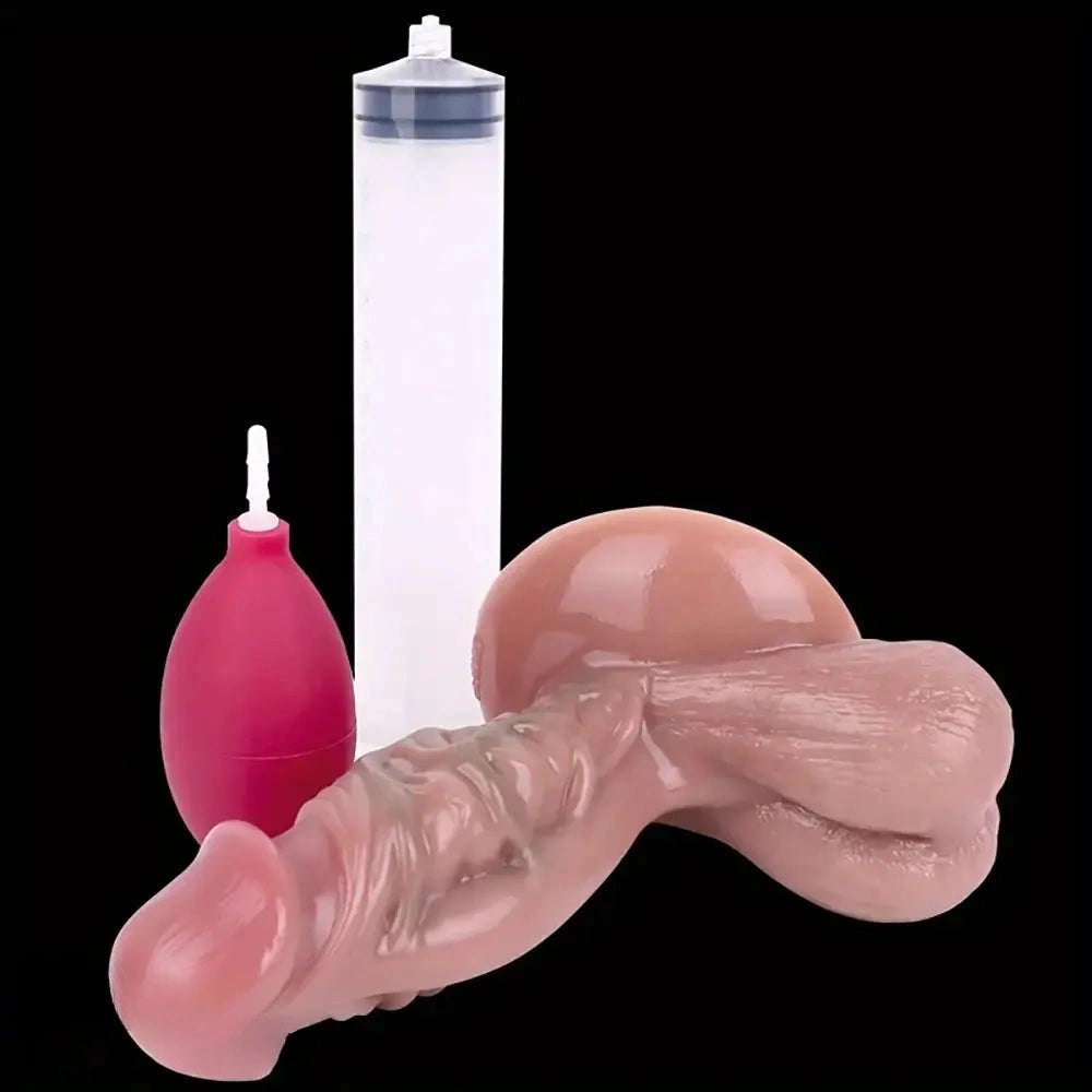 Silicone realistic dildo with veined texture, photo 7