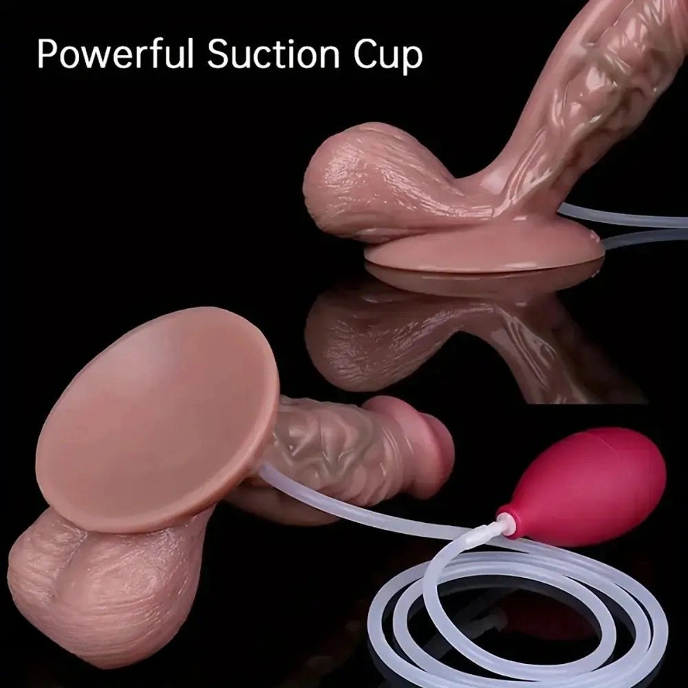 Silicone realistic dildo with veined texture, photo 8