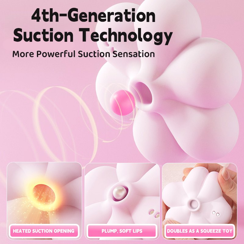 Pink suction and vibration set with charging dock, photo 4