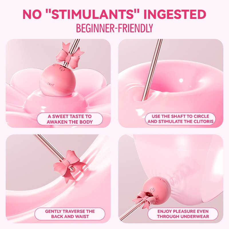 Pink lollipop clit stimulator vibrator, photo 4