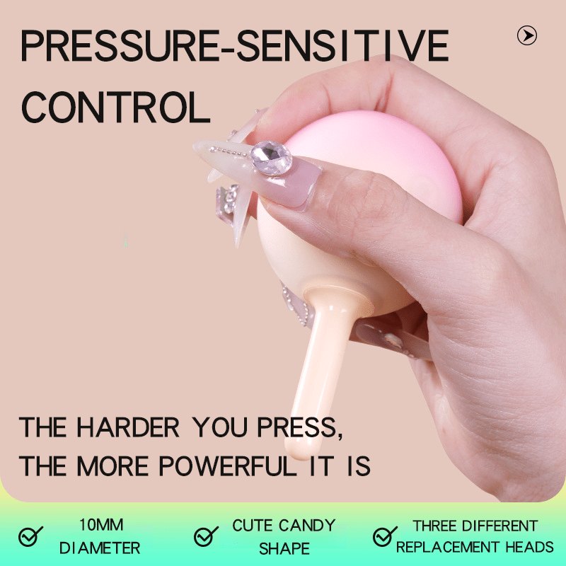 Pink gradient lollipop vibrator, photo 2
