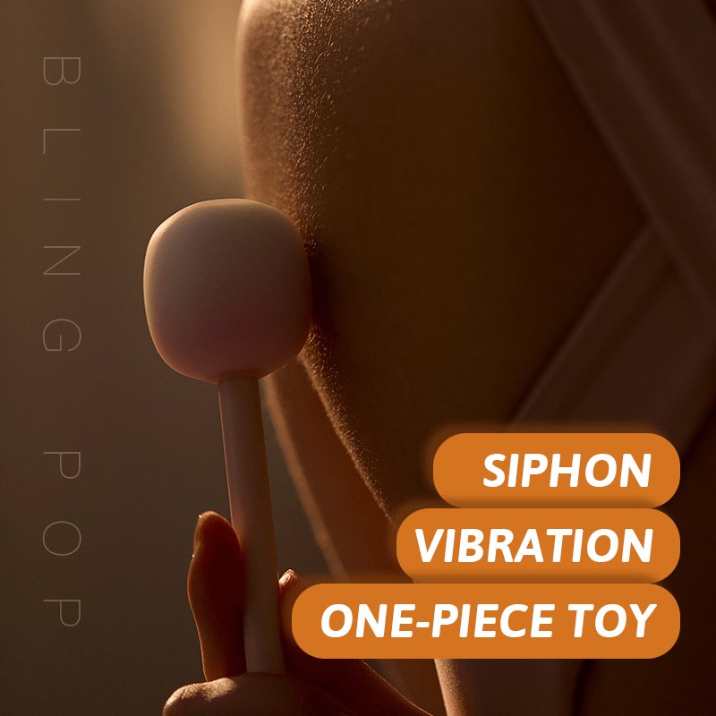 White lollipop shaped clitoral suction vibrator on base, photo 6