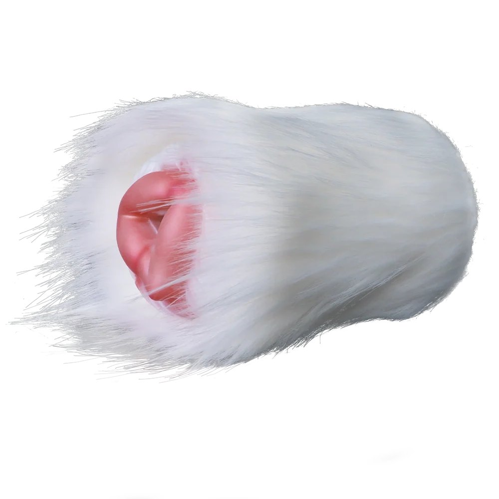 White fur masturbator, triangular entry, photo 12