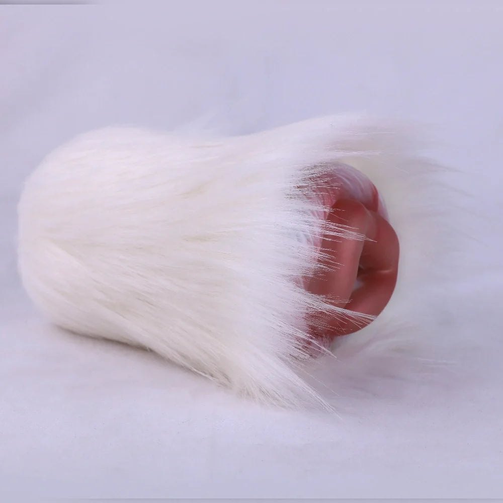 White fur masturbator, triangular entry, photo 4