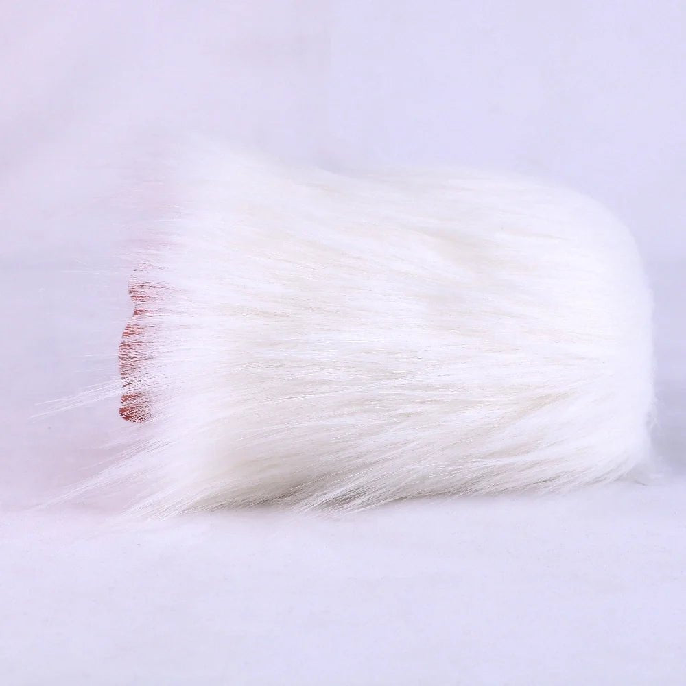White fur masturbator, triangular entry, photo 9