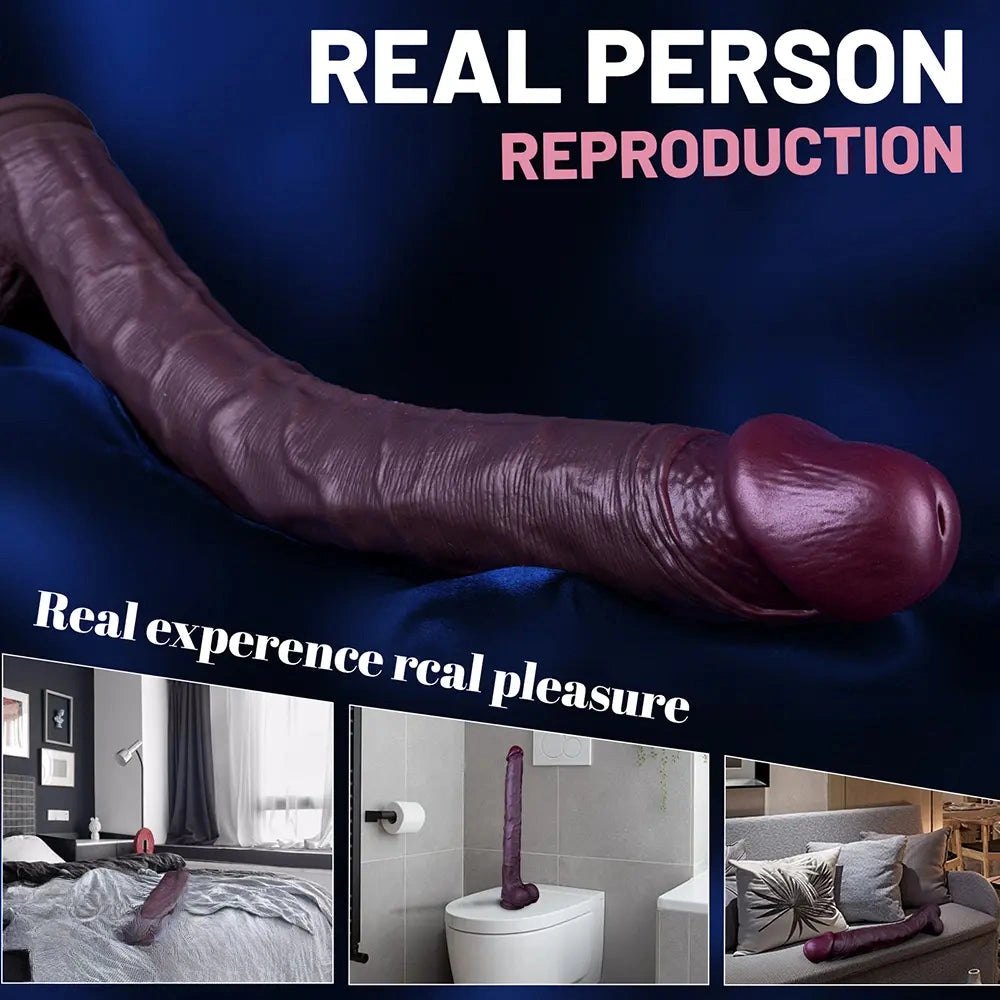 Long realistic silicone dildo, photo 14