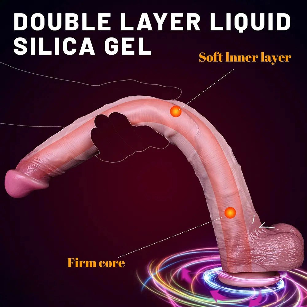 Long realistic silicone dildo, photo 3