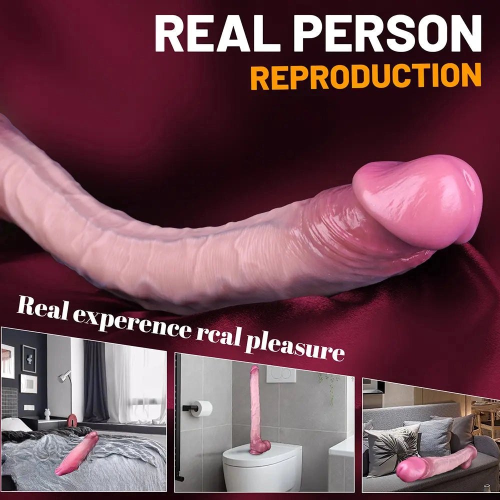 Long realistic silicone dildo, photo 8