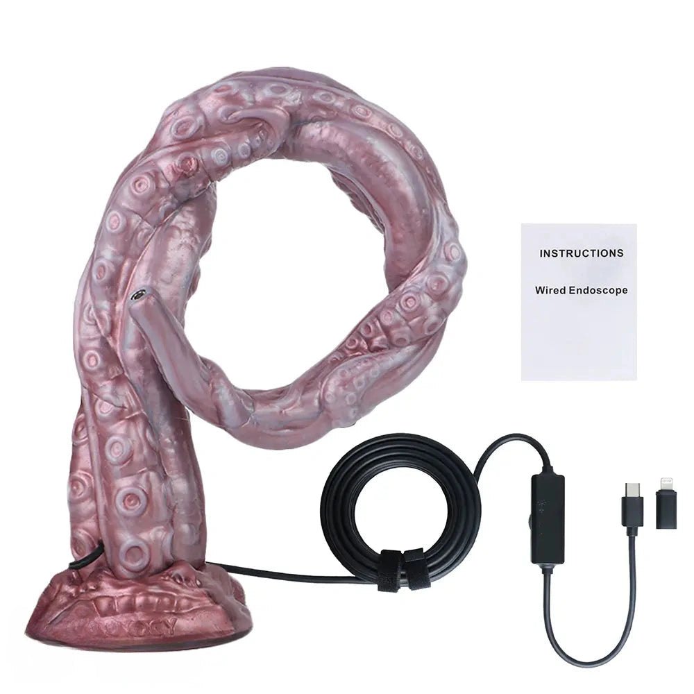 Mixed color tentacle camera fantasy dildo, photo 11