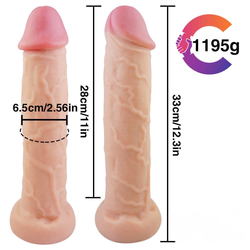 Long thick realistic PVC dildo, photo 9