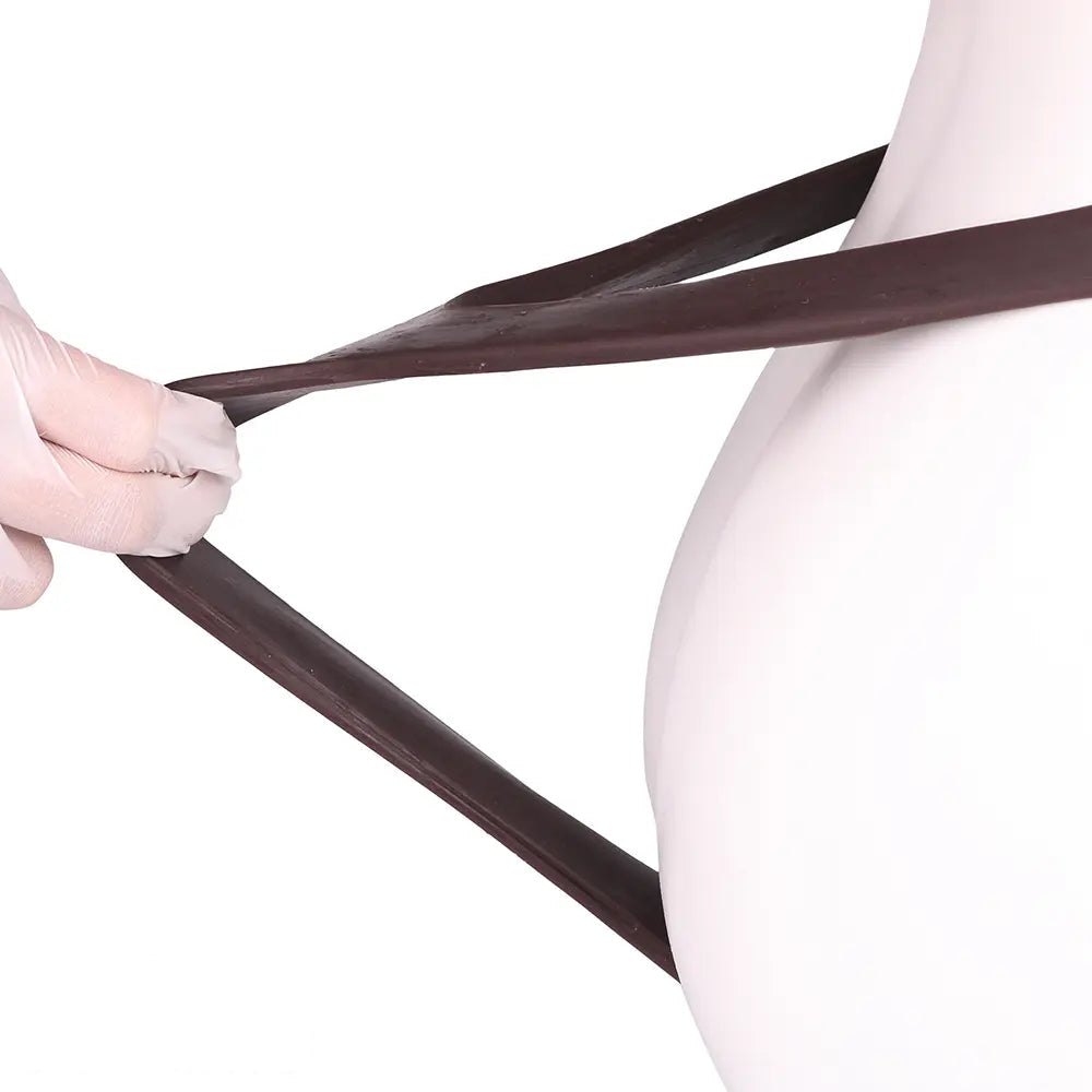 Coffee silicone loop strap wearable dildo, photo 15