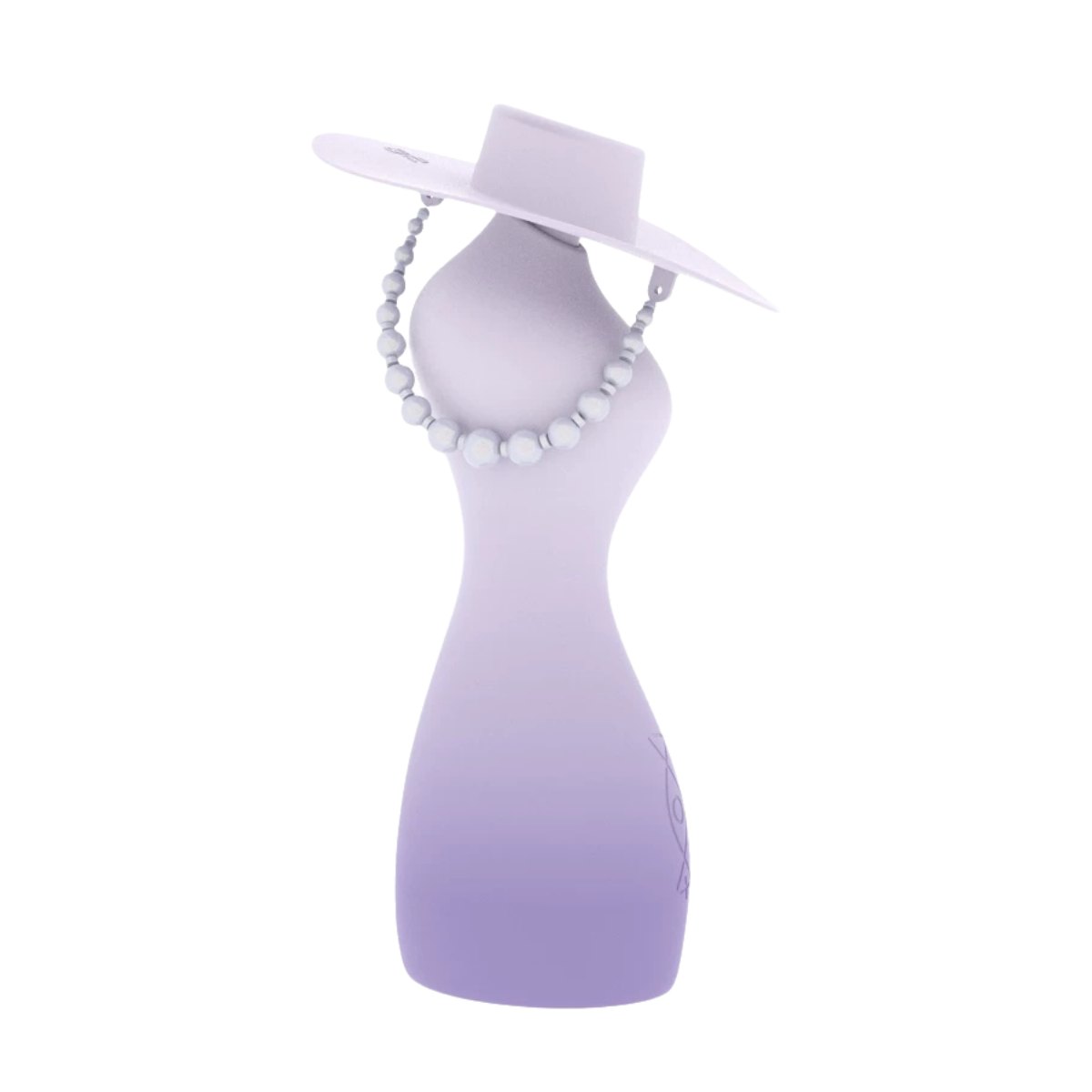 Purple lubricant-dispensing clitoral suction vibrator, photo 1