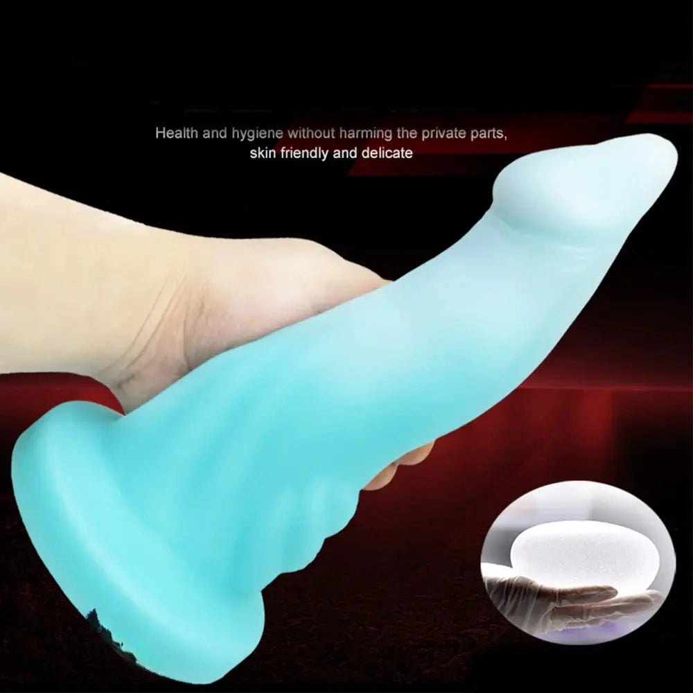 Luminous big thick fantasy silicone dildo, photo 1