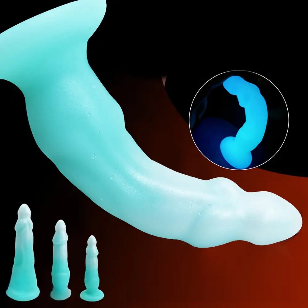 Luminous big fantasy silicone dildo, photo 1